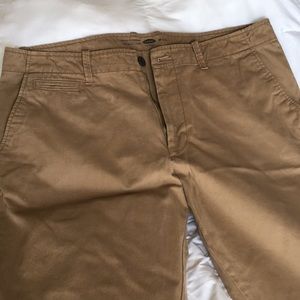 Old navy broken in khakis